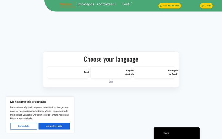 Snímek obrazovky finesteducation.com.au