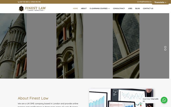 Screenshot ta' finestlaw.co.uk