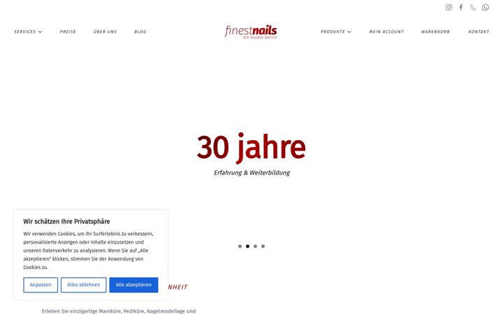 Zrzut ekranu finestnails.de