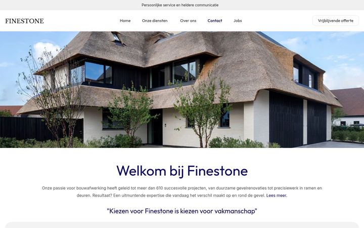 Screenshot of finestone.be