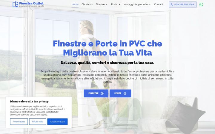 Screenshot of finestraoutlet.it
