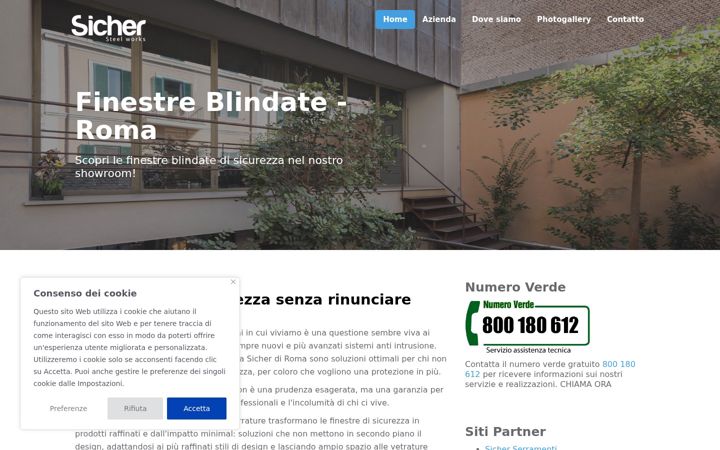 Screenshot of finestreblindateroma.com