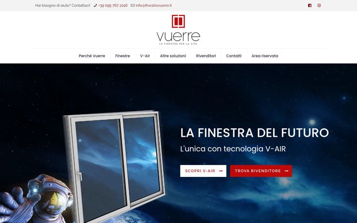 Screenshot of finestrevuerre.it