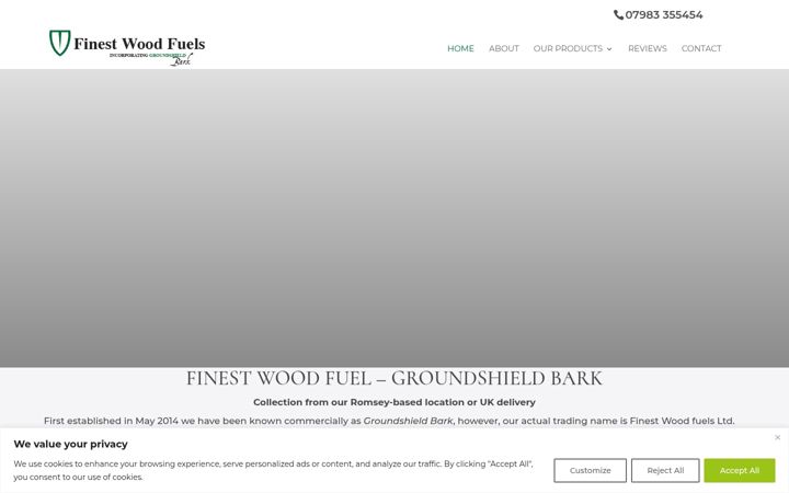 Screenshot of finestwoodfuels.co.uk