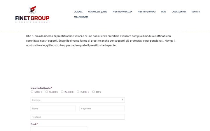 Screenshot ta' finetgroup.it