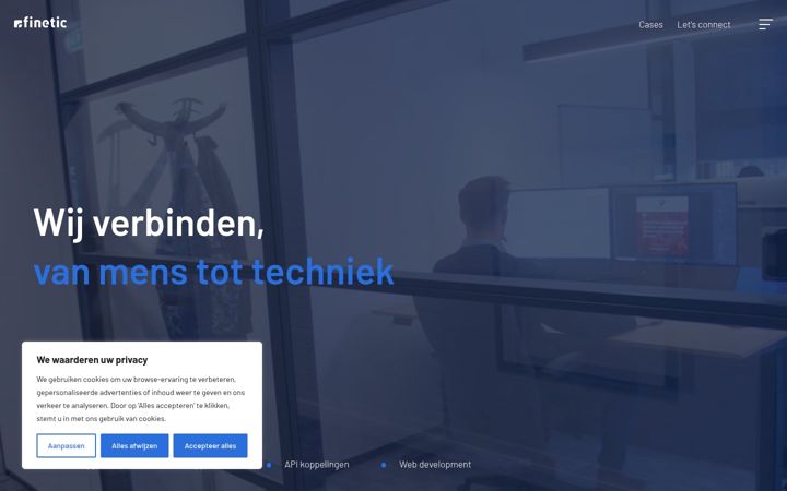 Screenshot of finetic.nl