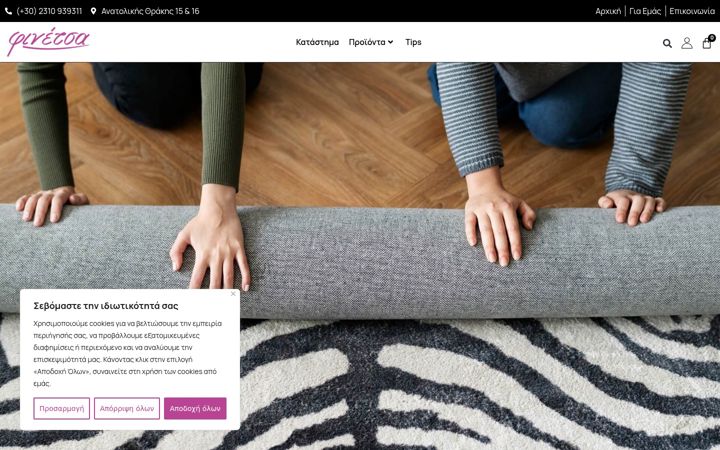Screenshot of finetsa-shop.gr