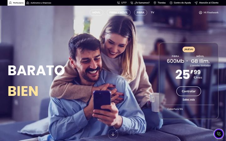 Screenshot of finetwork.com