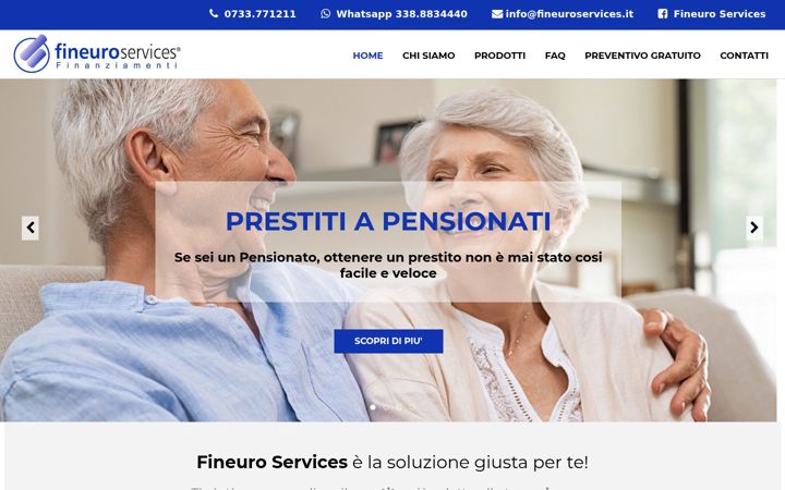 Screenshot of fineuroservices.it