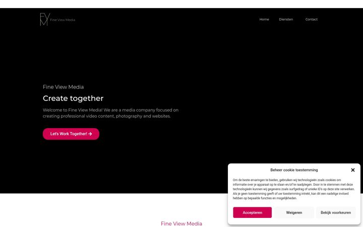 Screenshot of fineviewmedia.com