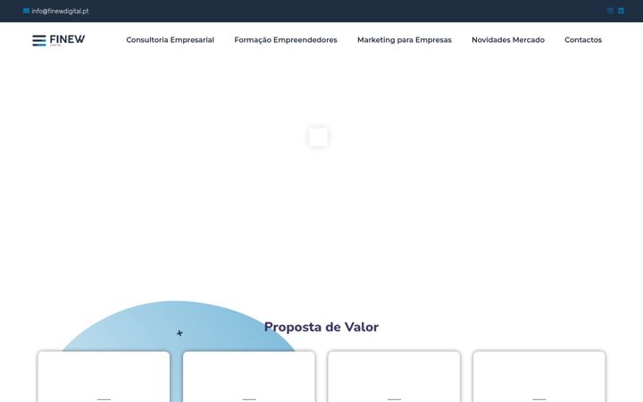 Captură de ecran a finewdigital.pt