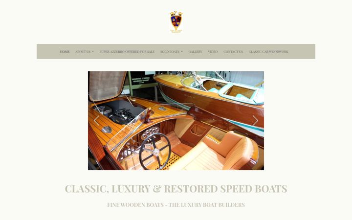 Screenshot ta' finewoodenboats.co.uk