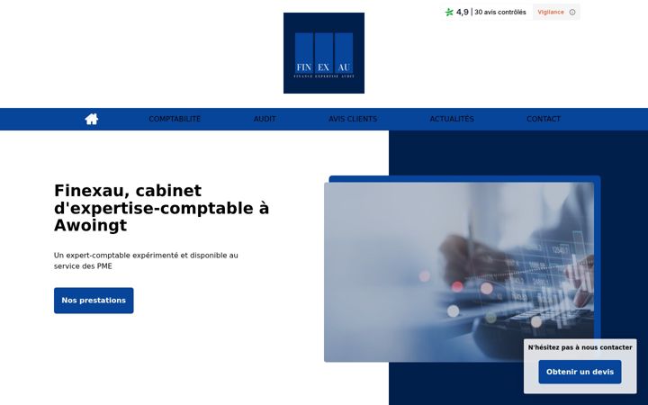 Screenshot of finexau.com