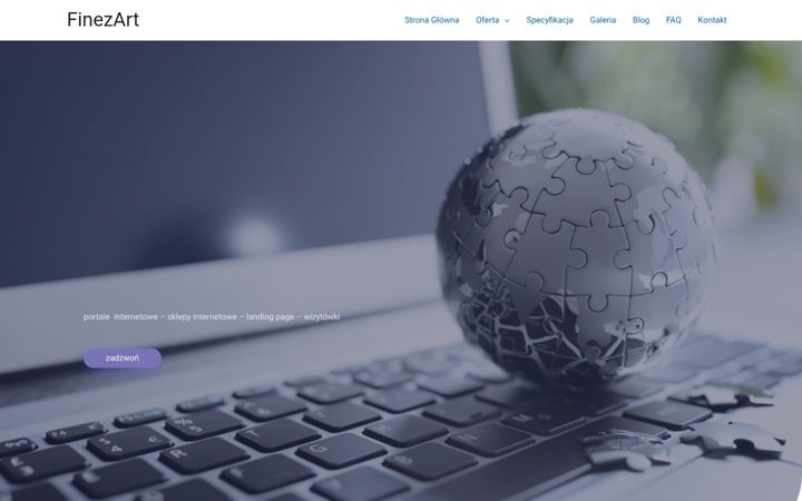 Screenshot of finezart.pl