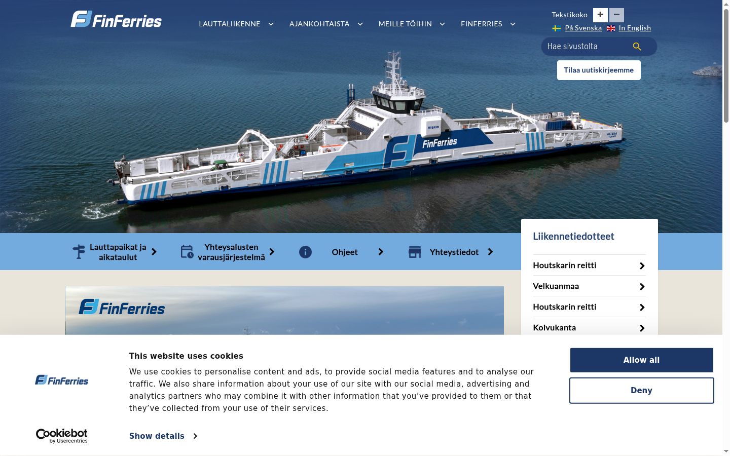 Screenshot tal-banner tal-kunsens muri qabel kwalunkwe interazzjoni
