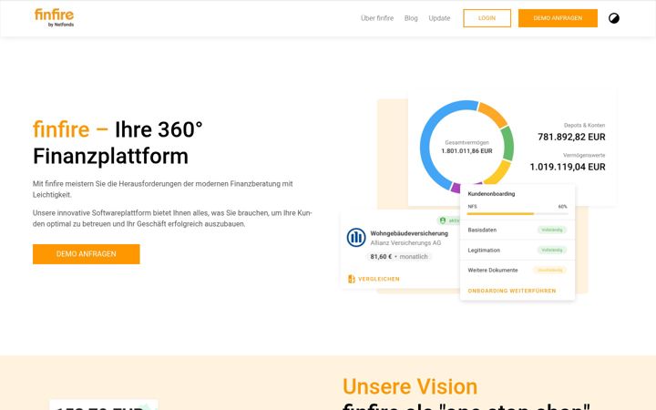 Screenshot of finfire.de