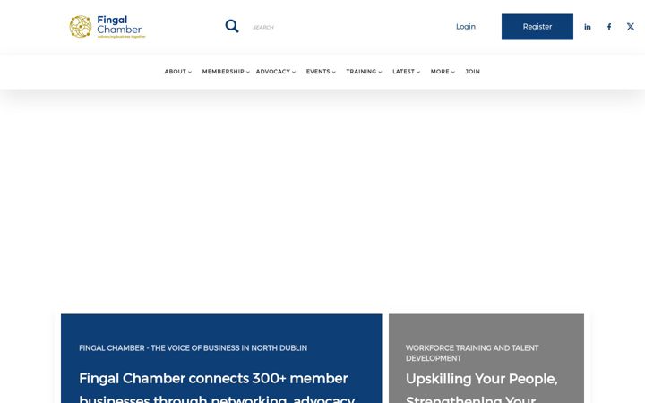 Screenshot of fingalchamber.ie