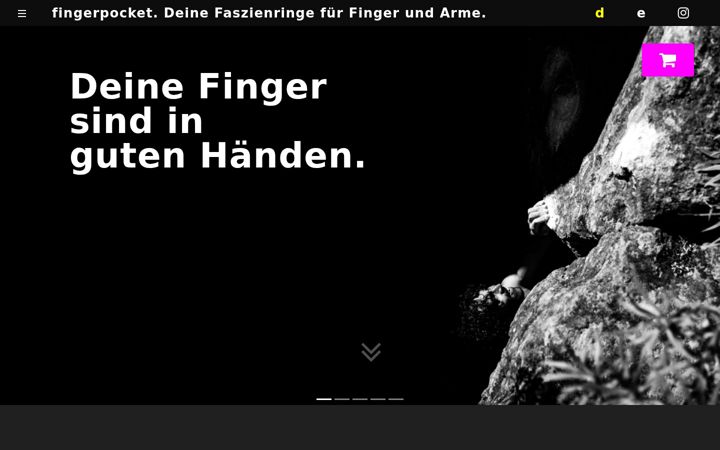 Screenshot of finger-pocket.com
