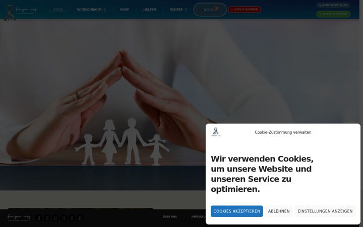 Screenshot of finger-weg.info