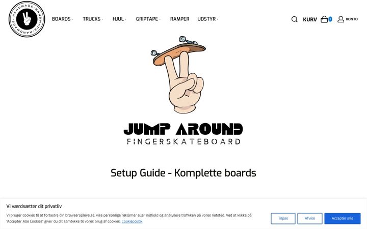 Screenshot of fingerboard.dk