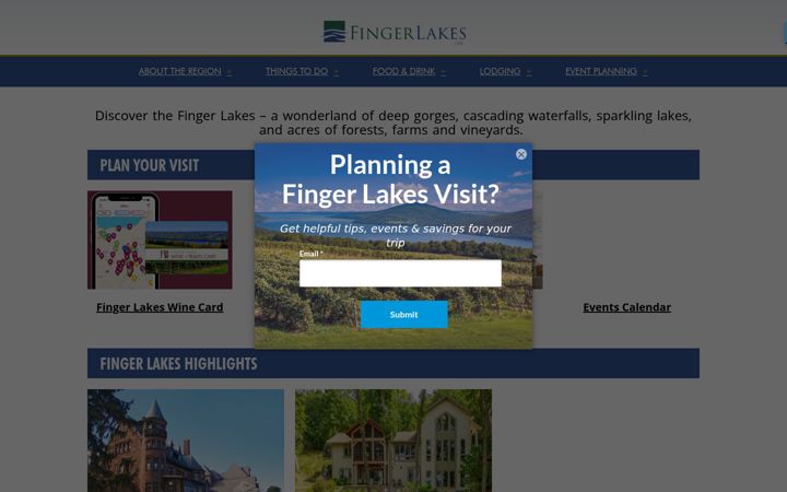 Screenshot of fingerlakes.com