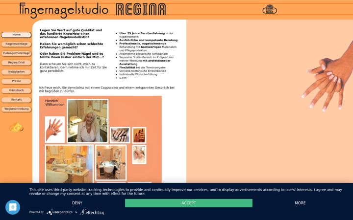 Ekrānuzņēmums no fingernagelstudio-regina.de