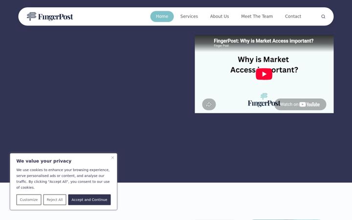 Screenshot of fingerpostconsulting.com