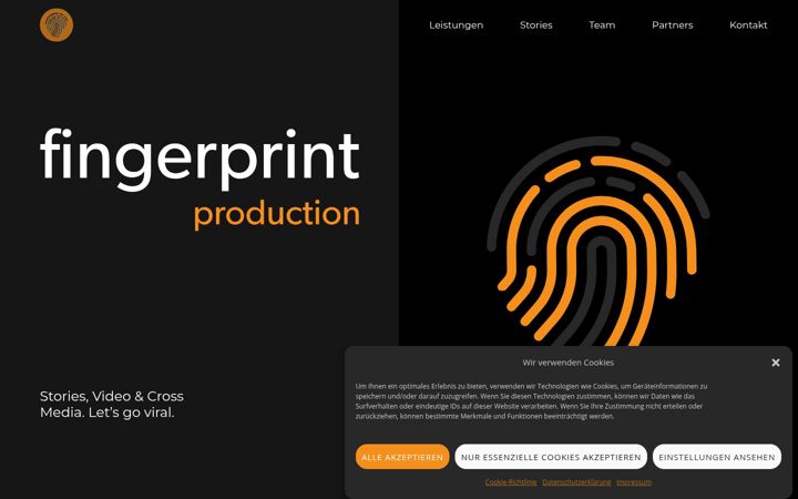 Ekrānuzņēmums no fingerprintproduction.de