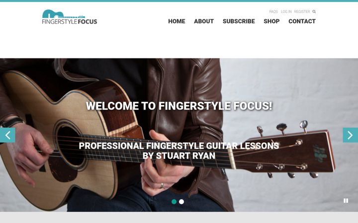 Screenshot of fingerstylefocus.com