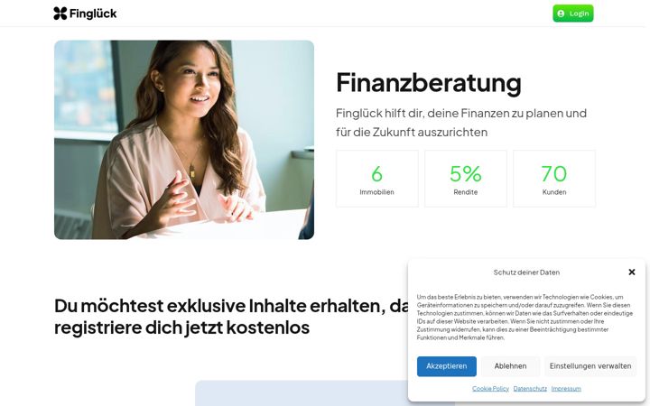 Screenshot of finglueck.de