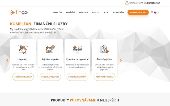 Screenshot of fingo.cz