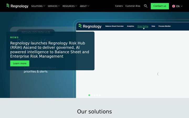 Screenshot of fingo.systems