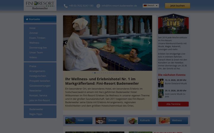 Screenshot of fini-resort-badenweiler.de