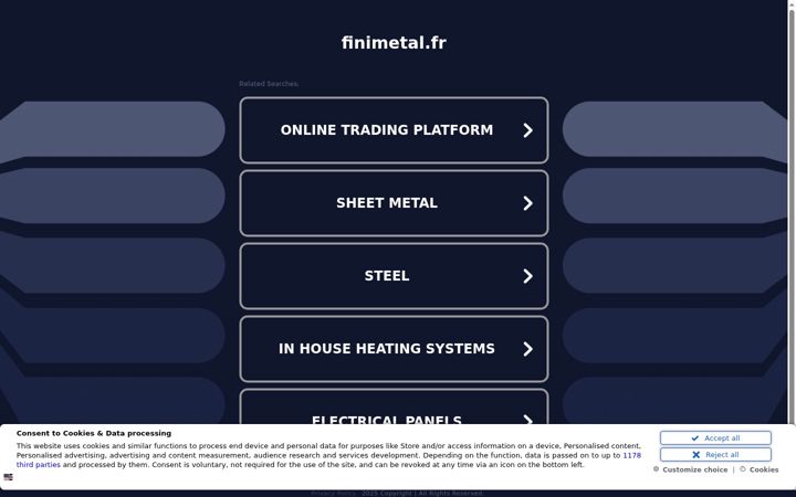 Screenshot of finimetal.fr