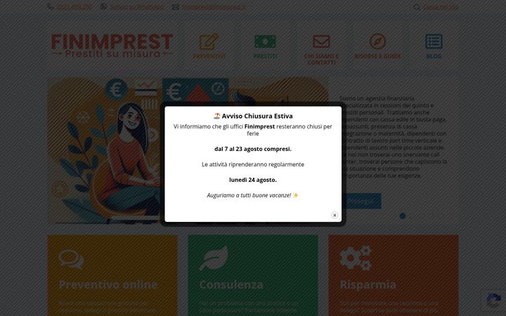 Screenshot of finimprest.it