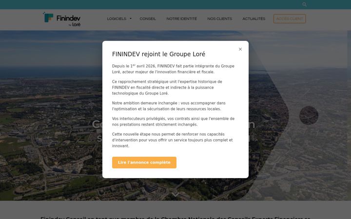 Screenshot of finindev.com