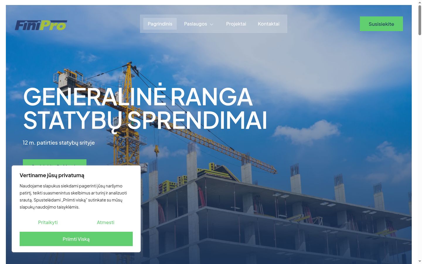 Snímek obrazovky baneru souhlasu zobrazeného před jakoukoli interakcí