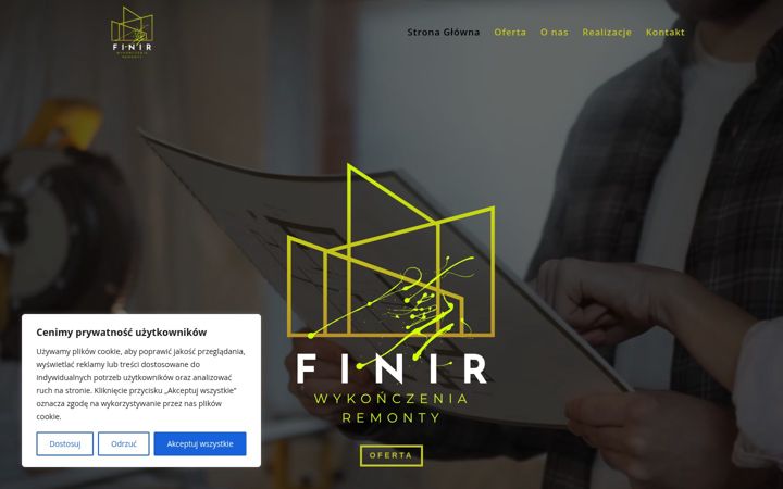 Screenshot of finirbud.pl
