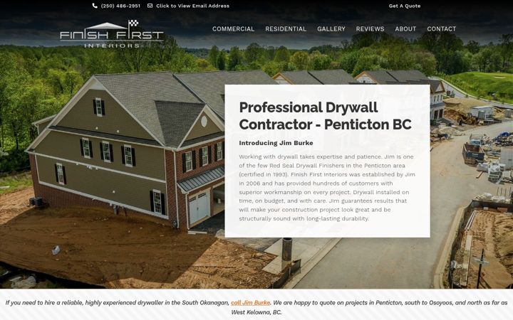 Screenshot of finishfirstinteriors.com
