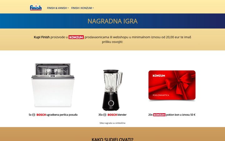 Screenshot of finishnagradnaigra.hr