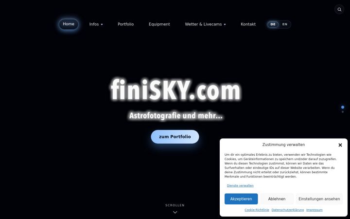 Screenshot of finisky.com