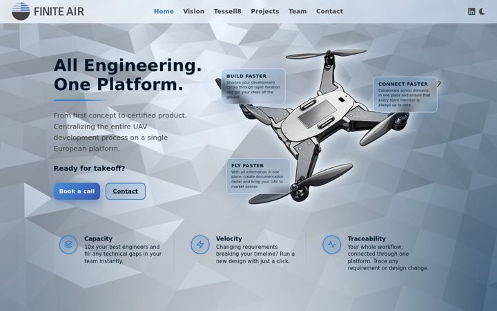 Screenshot of finiteair.de