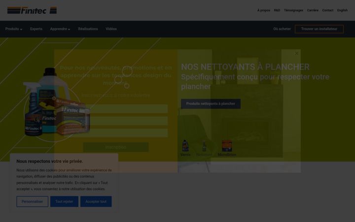 Screenshot of finitec-inc.com