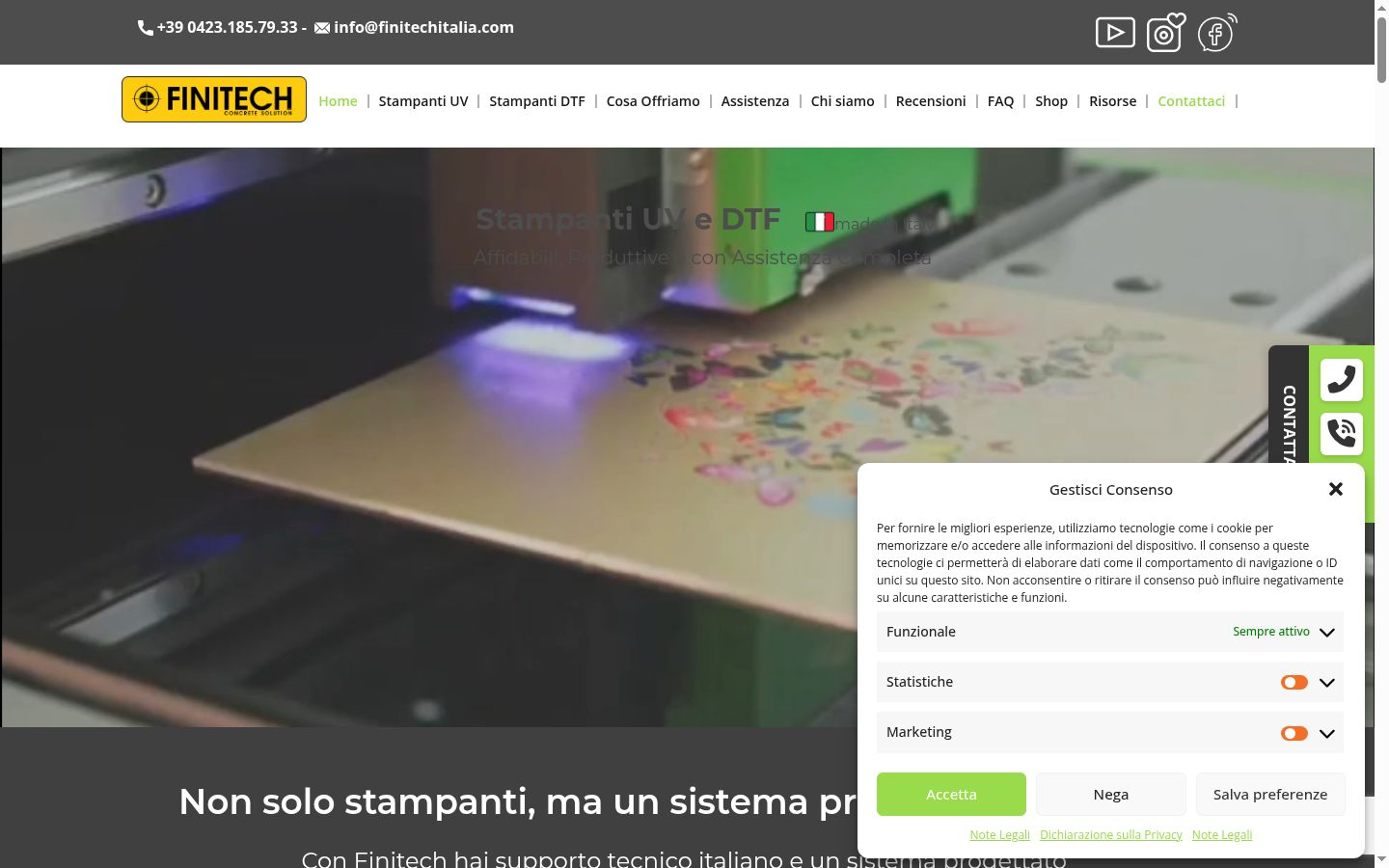 Screenshot des Einwilligungsbanners vor jeglicher Interaktion
