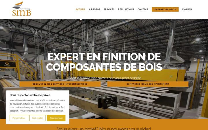 Screenshot of finitionsmb.ca