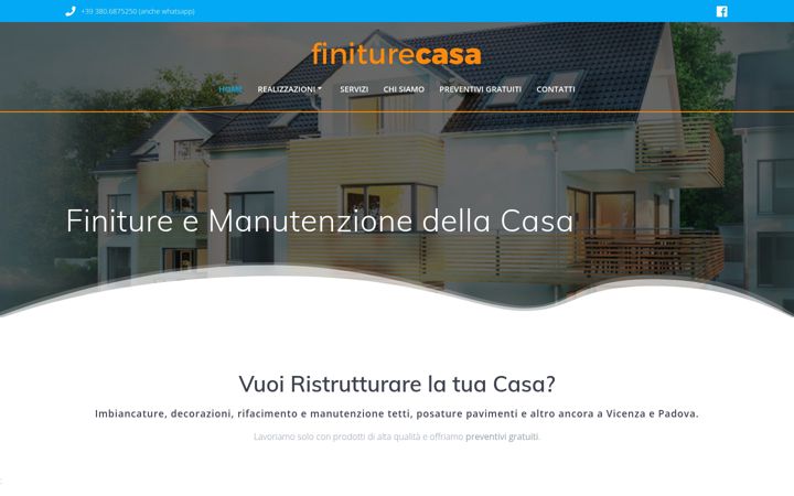 Screenshot of finiturecasa.it
