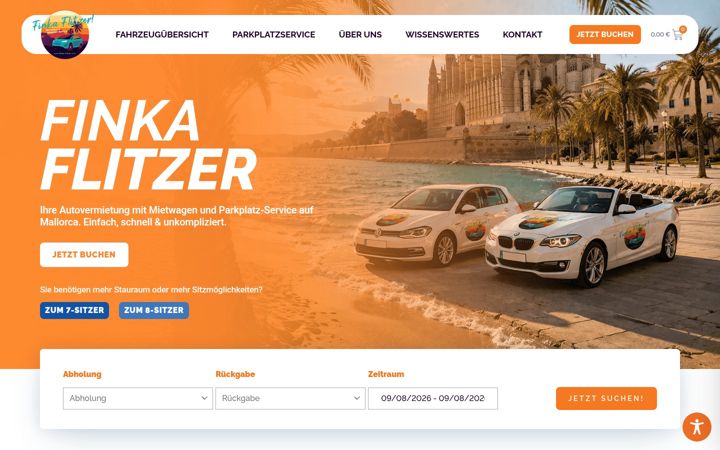 Screenshot of finkaflitzer.com