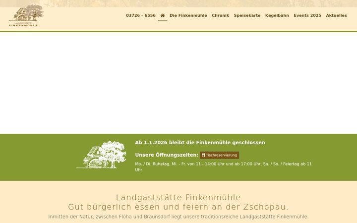 Snímek obrazovky finkenmuehle-floeha.de