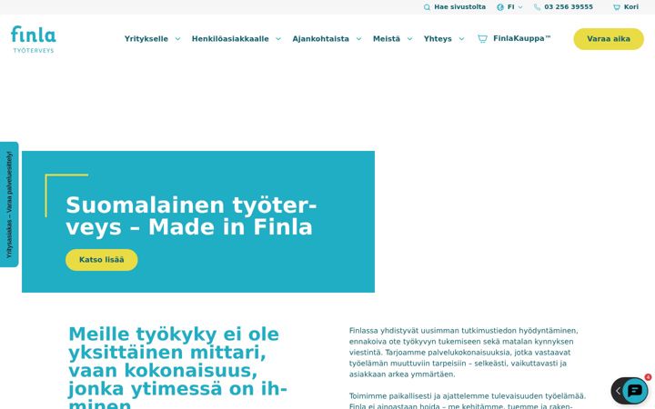 Screenshot of finla.fi