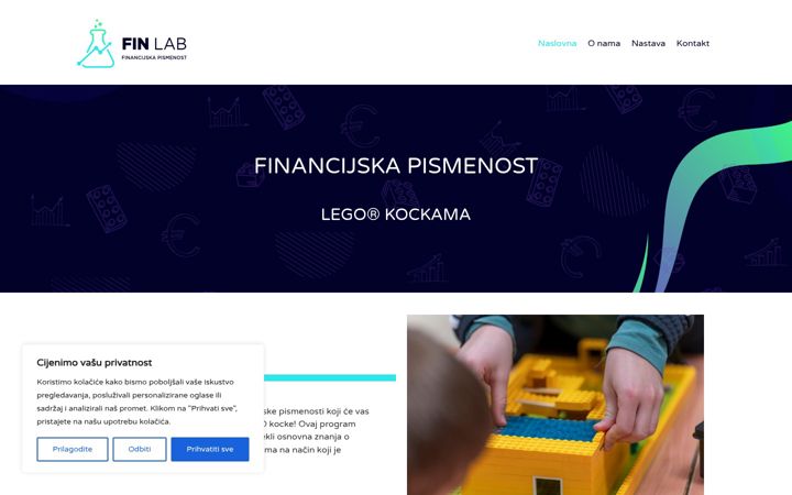 Screenshot of finlab.com.hr